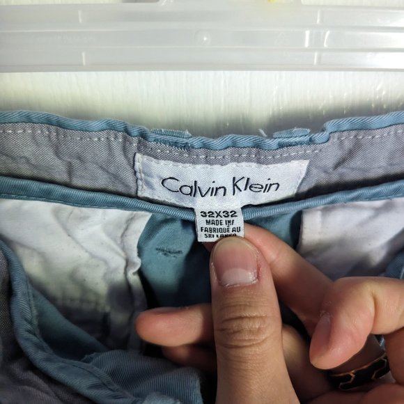 Calvin Klein Aqua Chinos 32x32 - Picture 7 of 8